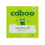 Caboo Tree Free Toilet Paper, Septic Safe Bath Tissue, Quick Dissolving 2 Ply Sheets - 300 Sheets Per Roll, 4 Double Rolls
