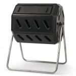 Eco-Friendly Dual-Chamber Tumbling Composter - 37 Gallon