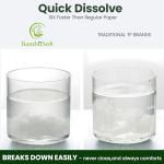 Bambu Soft Unbleached Bamboo Toilet Paper, 12 Large Rolls – 3 Ply Ultra Soft, Strong & Septic Safe, Eco Friendly Biodegradable Bathroom Tissue