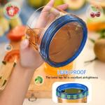 Winproper 6 Pack-16 OZ Freezer Storage Containers, Small Plastic Containers with Twist Top Lids, Round Food Storage Containers, Reusable Soup Container Microwave/Dishwasher Safe