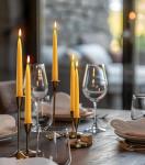 10inch Beeswax Taper Candles 20 Pack Natural Pure Beeswax Candles Smokeless Dripless 10 Hour Long Burn Time Bees Wax Candlesticks Unscented Bees Wax Candle for Home