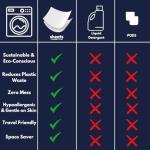 Sheets Laundry Club - Liquidless Laundry Detergent Sheets, 100 Loads - Lavender Scent, Eco-Friendly, Quick-Dissolving Formula, Hypoallergenic, Septic Safe, Plastic-Free Packaging - 50 Sheets