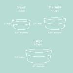 Waggo Dipper Ceramic Dog Bowl for Small and Large Breeds - Heavyweight and Durable Pet Food and Water Dish Crock, Dishwasher Safe, Modern (Mint, Small)