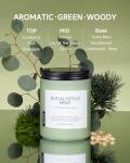 M&SENSE Eucalyptus & Mint Candles Home Scented, Natural Non Toxic Soy Candle, 19.4oz 110H Long Lasting Aromatherapy Candle for Stress Relief, Meditation, Spa, Relaxing Gifts for Men Women