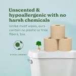 Caboo Tree Free Unbleached Toilet Paper | Plastic Free Packaging, Septic Safe, Eco Friendly, Chemical Free, Non Toxic | 2 Ply Toilet Tissue, Pack of 12 Double Rolls, 300 Sheets Per Roll