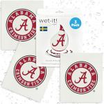 University of Alabama- 3 Pack Swedish Dishcloths for Kitchen- Reusable Kitchen Towels for Dishwashing and Cleaning- Eco-Friendly Alternative to Paper Towels and Wipes- Machine Washable and Dryer Safe