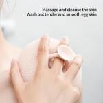 2-in-1 Sunflower Shower Sponge with Suction Cup | Exfoliating Bath Sponge for Soft Skin | Hypoallergenic & Eco-Friendly Body Scrubber for Spa-Like Luxury (Meat Pink, Purple, Light Green)