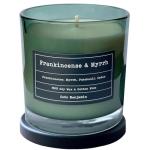 (Frankincense & Myrrh) Cotton Wick, 100% Soy, Highly Scented, Hand Poured Soy Candle, 8 oz