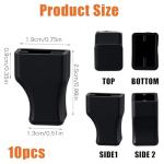 10 Pcs Coffee Syrup Pump Covers, Food Grade Silicone Syrups Pumps Tips Cover, Reusable Black Tip Cap Cover Preventing Liquid from Pouring, Fit Syrups Pump Oil Liquor Bottle Dispenser