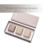 Set of 3 Premium Scented Soy Candles Gift Set | Nature's Bloom Collection - Gardenia, Hilton Garden and Rose & Oud | Crackling Wood Wick | Luxury Candles for Relaxation, Home Décor, Gifts | 9.8oz Each