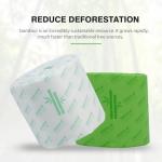 JXDSICH Bamboo Toilet tissue Paper, 3 Ply, Sustainable Toilet Tissue, 9 Rolls and 350 Sheets Per Roll - Septic Safe - Organic, Plastic Free, BPA and Chlorine Free