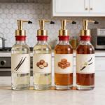 10 Pcs Coffee Syrup Pump Covers, Food Grade Silicone Syrups Pumps Tips Cover, Reusable Black Tip Cap Cover Preventing Liquid from Pouring, Fit Syrups Pump Oil Liquor Bottle Dispenser