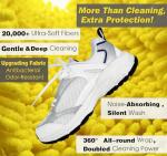 Shoe Washing Machine Bag,Laundry Shoe Bag for Washer and Dryer,Reusable Shoe Cleaning Bag for Sneakers,Tennis Shoes,With Self-locking Zipper, Microfiber Inside,Include Shoes Storage Bag