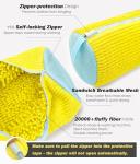 Shoe Washing Machine Bag,Laundry Shoe Bag for Washer and Dryer,Reusable Shoe Cleaning Bag for Sneakers,Tennis Shoes,With Self-locking Zipper, Microfiber Inside,Include Shoes Storage Bag