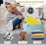 Shoe Washing Machine Bag,Laundry Shoe Bag for Washer and Dryer,Reusable Shoe Cleaning Bag for Sneakers,Tennis Shoes,With Self-locking Zipper, Microfiber Inside,Include Shoes Storage Bag