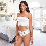 vvfelixl Poop Toilet Paper Pattern Cotton Panties for Women Women Bikini Underwear Cheeky Panties for Women Brief Underwear Breathable M