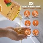 Pura Vitalia Citrus Organic Castile Soap | Body Wash & Cleanser for Face & Hands | Biodegradable, Eco-Friendly, Palm Oil Free, Vegan & Gentle | Made with 6 Natural Ingredients - 32 oz