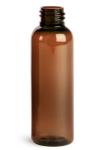 SKS Bottle & Packaging 16 Oz Amber Plastic Bottles, Empty Shampoo Bottles, Cosmo Round Flip Top Bottles, Containers for Shower Gel, Lotion and Bath Products, Pack of 12