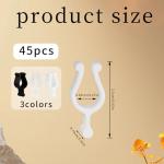 ZROSDSGY 45-piece Leak-proof Cosmetic Dispenser Lock Clamp Accessories – PP Material, Suitable for Lotion, Shampoo, and Cleaning Oil Bottles – Travel and Camping Friendly