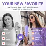 Easy@Home Portable Peri Bottle for Postpartum & Perineal Care: Handheld Bidet Perfect for Personal Hygiene Cleaning & Travel Friendly | 380ml Leakproof & Convenient Design | BPA-Free | EPB-01 Purple