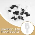 ZROSDSGY 45-piece Leak-proof Cosmetic Dispenser Lock Clamp Accessories – PP Material, Suitable for Lotion, Shampoo, and Cleaning Oil Bottles – Travel and Camping Friendly