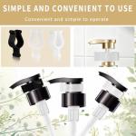 ZROSDSGY 45-piece Leak-proof Cosmetic Dispenser Lock Clamp Accessories – PP Material, Suitable for Lotion, Shampoo, and Cleaning Oil Bottles – Travel and Camping Friendly