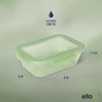 Ello Snap & Nest 10-Piece 4.5 Cup Plastic Meal Prep Set, Reusable Food Containers for Healthy Eating, Freezer, Dishwasher Safe, Sage