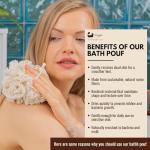 Eco Bath London Ramie Bath Puff - Soft Body Scrubber Bath Sponge for Women and Men, Plastic Free, Eco Friendly Shower Puff for Gentle Exfoliation and Smooth Skin