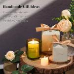 LETINE 12PCS Premium 8oz Green Glass Candle Jars with Lids - Bulk Empty Vessels for Candles, Eco-Friendly Candle Containers for Wedding Gifts & Candle Making Supplies, Ideal for Candle Business Owners