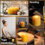 4 Pack Natural Beeswax Pillar Candles,100% Pure Beeswax Candle,200 Hours Long Burning Smokeless Organic Bees Wax for Home, Bee Pillar Candles Bulk for Relax, Emergency, Non-Toxic & Unscented