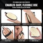 Rugged Natural Shower Loofah for Men - Tough Eco-Friendly Exfoliating Body Scrubbers, Durable & Gentle Terry Towel Cloth pad for Manly Skin Care - Lufas, Luffa, Loofah, Loufas Sponges