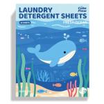 Laundry Detergent Sheets, Fresh Ocean Scent - 40 Loads | Plastic-Free, Eco Friendly Sheets | Pre-Measured, Liquidless for Deep Clean | Hypoallergenic, Travel Laundry Soap Strips