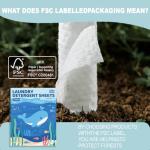 Laundry Detergent Sheets, Fresh Ocean Scent - 40 Loads | Plastic-Free, Eco Friendly Sheets | Pre-Measured, Liquidless for Deep Clean | Hypoallergenic, Travel Laundry Soap Strips