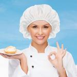 6 Pcs Chef Hat Unisex Elastic Kitchen Cooking Hat Adjustable Food Service Hair Nets Mesh Cap Reusable Washable Cooking Chef Cap(White)