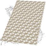 Elisstaence Shower Mat Non Slip Bathtub Mat, 27 x 16 Inch Eco-Friendly Soft Bath Mat for Tub Non Slip Shower Mats for Inside Shower with Suction Cups and Drain Holes, Easy to Clean Quick-Drying, Brown