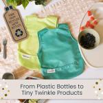 Tiny Twinkle Mess Proof Baby Bibs | 2 Pack Waterproof Toddler Bib for Eating | Baby Apron for Feeding, Machine Washable, Perfect Shower Gift (Rainforest, 6–24M)