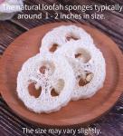 Wooden Dish Brush and Natural Loofah Sponge (2 inches) Sets, 3Pcs, Sisal Dish Brushes, Eco-Friendly Natural Dish Washing Brush for Dishwashing Cast Iron Pots Pans Skillet Vegetables Sink, Set of 3