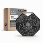 Sud Scrub® Antimicrobial Silicone Body Scrubber, Exfoliating Body Scrubber for Sensitive Skin, Eco Friendly Shower Scrubber for Body, Silicone Body Brush for Showering, Charcoal