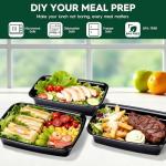 Eco-Friendly Meal Prep Containers - 50 Pack, 32oz