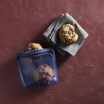 Stasher Silicone Reusable Storage Bag, Sandwich Bag, Reusable Freezer Bag, Microwave, Dishwasher, Oven Safe, Sous Vide,Lunch Container, Eco Friendly, Leak-free, Food Storage Bag, 28 oz, Deep Ocean