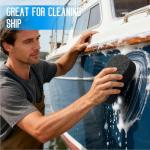 3 - Pack Large Sponge, Kitchen Sponges, Handy Sponges, Cellulose Sponges, Dish Washing Sponge, Natural Sponge, Car Washing Sponge, Eco Friendly Sponge (7.68 x 3.74 x 1.38 Inch), Black