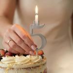 Eco-Friendly Reusable Number Candle Holder Set, Silver Stainless Steel Adjustable Birthday Candle Holder, Party and Anniversary/Birthday Accessory, Numbers 0-9 (2 Sets)