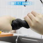 3 - Pack Large Sponge, Kitchen Sponges, Handy Sponges, Cellulose Sponges, Dish Washing Sponge, Natural Sponge, Car Washing Sponge, Eco Friendly Sponge (7.68 x 3.74 x 1.38 Inch), Black