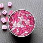 Outreach Uganda Handmade Pink Paper Bead Assortment - Recycled Magazine Paper Beads, Ideal for Baby Shower Crafts & Favors - 50 Count - Eco-Friendly Jewelry Supplies