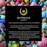 Outreach Uganda Handmade Pink Paper Bead Assortment - Recycled Magazine Paper Beads, Ideal for Baby Shower Crafts & Favors - 50 Count - Eco-Friendly Jewelry Supplies