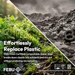 FEBU Compostable Food Storage Bags Variety Pack, 260 Count | Compostable & Biodegradable | PFAS & BPA Free, Non-Plastic | Drawer Organizer Box | 90 Snack, 90 Sandwich, 50 Quart, 30 Gallon