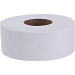 Genuine Joe Jumbo Roll Bath Tissue - 2-Ply White Toilet Paper, 3.3" x 650' per Roll, 12 Count Bulk Pack, Recycled Fiber, Commercial Grade for Dispensers