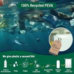 Bowery Home NOT Made in China Eco-Friendly Recycled Polyester Shower Curtain Liner – Waterproof, Sustainable, Non-Toxic Shower Curtain Liner, with Rust-Proof Grommets, 72x72IN, 4G – Clear