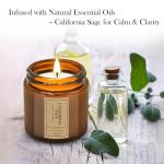 Candle Gift Set for Home – 4 Pack Scented Soy Wax Candles, Lavender, Jasmine, Sandalwood & Sage – Long Lasting Aromatherapy Candles for Relaxing, Gifts for Women, Mom & Home Decor