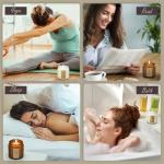 Candle Gift Set for Home – 4 Pack Scented Soy Wax Candles, Lavender, Jasmine, Sandalwood & Sage – Long Lasting Aromatherapy Candles for Relaxing, Gifts for Women, Mom & Home Decor